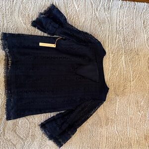 Elegant Black Lace Top